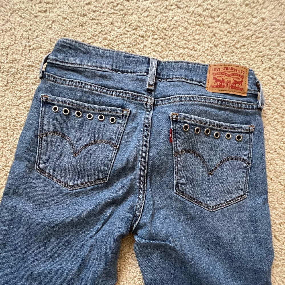 Levi 711 skinny studded